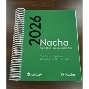 2026‎ Nacha Operating Rules & Guidelines - Spiral Bound - NEW